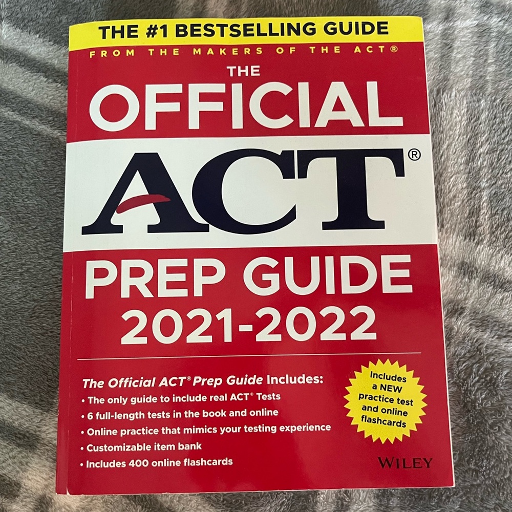 NEW The Official ACT Prep Guide Book 2021-2022 Wiley
